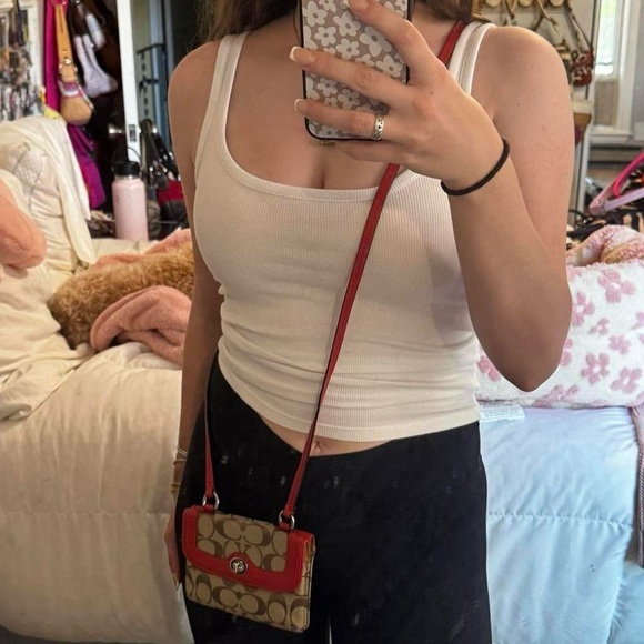 Y2K Coach Monogramed Crossbody Wallet - Picture 8 of 8